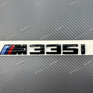 Gloss Black M335i Trunk Tailgate Sticker Decal Badge Emblem For BMW 335i 3 series E90 E91 E92 E93 F30 F34