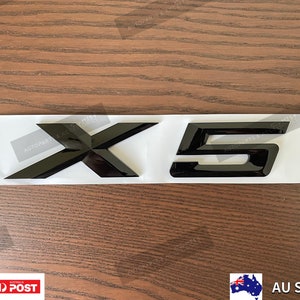 Gloss Black X5 Trunk Tailgate Sticker Badge Emblem For BMW E53 E70 F15 G05