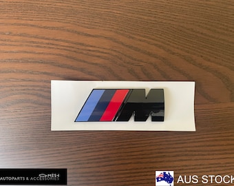 Gloss Black Chrome Badge Emblem For BMW  Trunk Sticker Decal