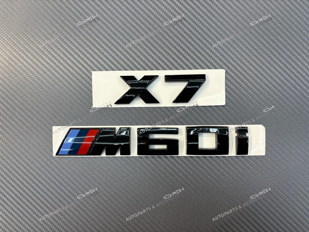 Gloss Black X7 M60i Badges Package for BMW X7 G07 Custom Gift - Etsy