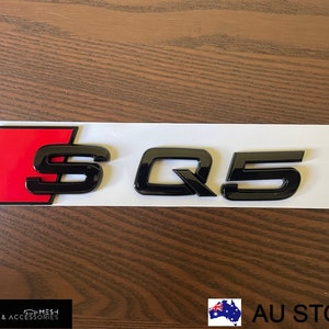 Gloss Black SQ5 Rear Boot Trunk Emblem Badge For Audi Q5 SQ5