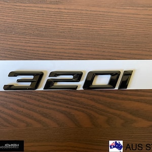 Gloss Black 320i Trunk Rear Sticker Badge Emblem For BMW E46 E90 E92 F30 G20 3-Series