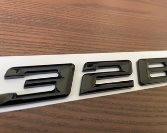 318i Gloss Black Emblem Genuine OEM Size Replacement For
