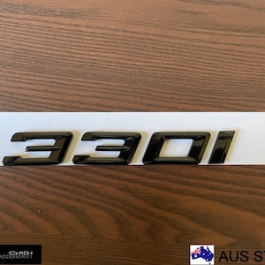 Gloss Black 330i Trunk Rear Sticker Badge Emblem For BMW E46 E90 E92 F30 G20 3-Series