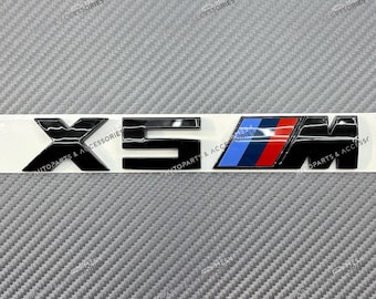 Gloss Black X5 X5M Trunk Tailgate Sticker Badge Emblem For BMW E70 F85 F95 F15 G05