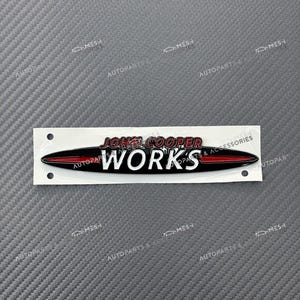 Glänzender schwarzer John Cooper Works JCW Abzeichen Emblem Aufkleber für MINI Cooper