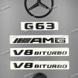 メルセデス G63 W463 AMG 用グロスブラック G63 バッジパッケージ