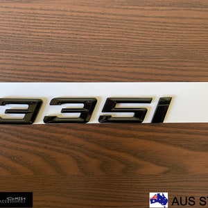 Gloss Black 335i Trunk Rear Sticker Badge Emblem For BMW E46 E90 E92 F30 3-Series