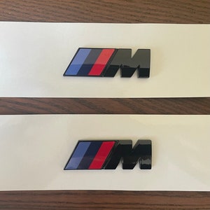 BMW M Fender Emblem Set - Gloss Black