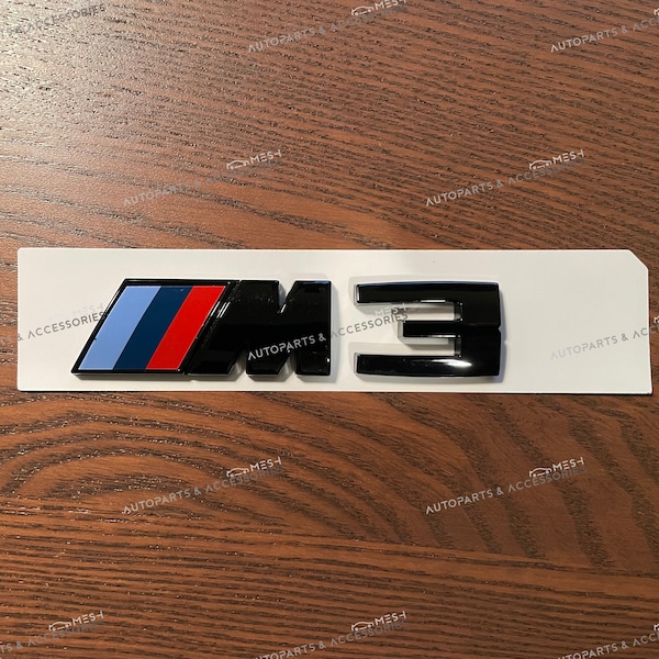 Gloss Black M3 Trunk Sticker Decal Badge Emblem For BMW M3 E46 E90 E92 E93 F80 G80 G81