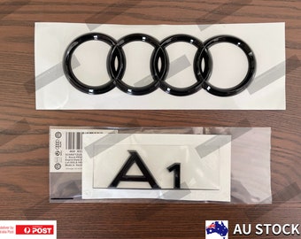 Gloss Black A1 Set Rear Boot Trunk Emblem Badge Sticker For Audi A1