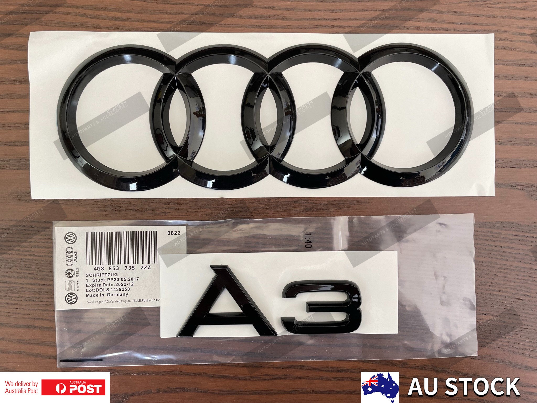 Original Audi Black Edition A6 Emblem Schriftzug Logo Emblem in