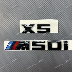 Gloss Black X5 M50i Badges Package For BMW X5 G05 F15 Custom Gift
