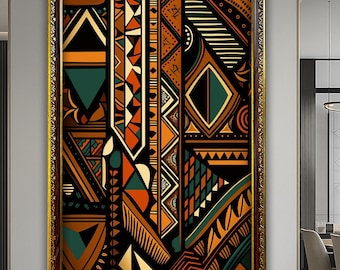 African American Culture Wall Art, African Culture Wall Decor, Wall Symbol Canvas Painting, Abstract Canvas Wall Art, Africa Wall Art, art