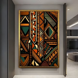 African American Culture Wall Art, African Culture Wall Decor, Wall Symbol Canvas Painting, Abstract Canvas Wall Art, Africa Wall Art, art