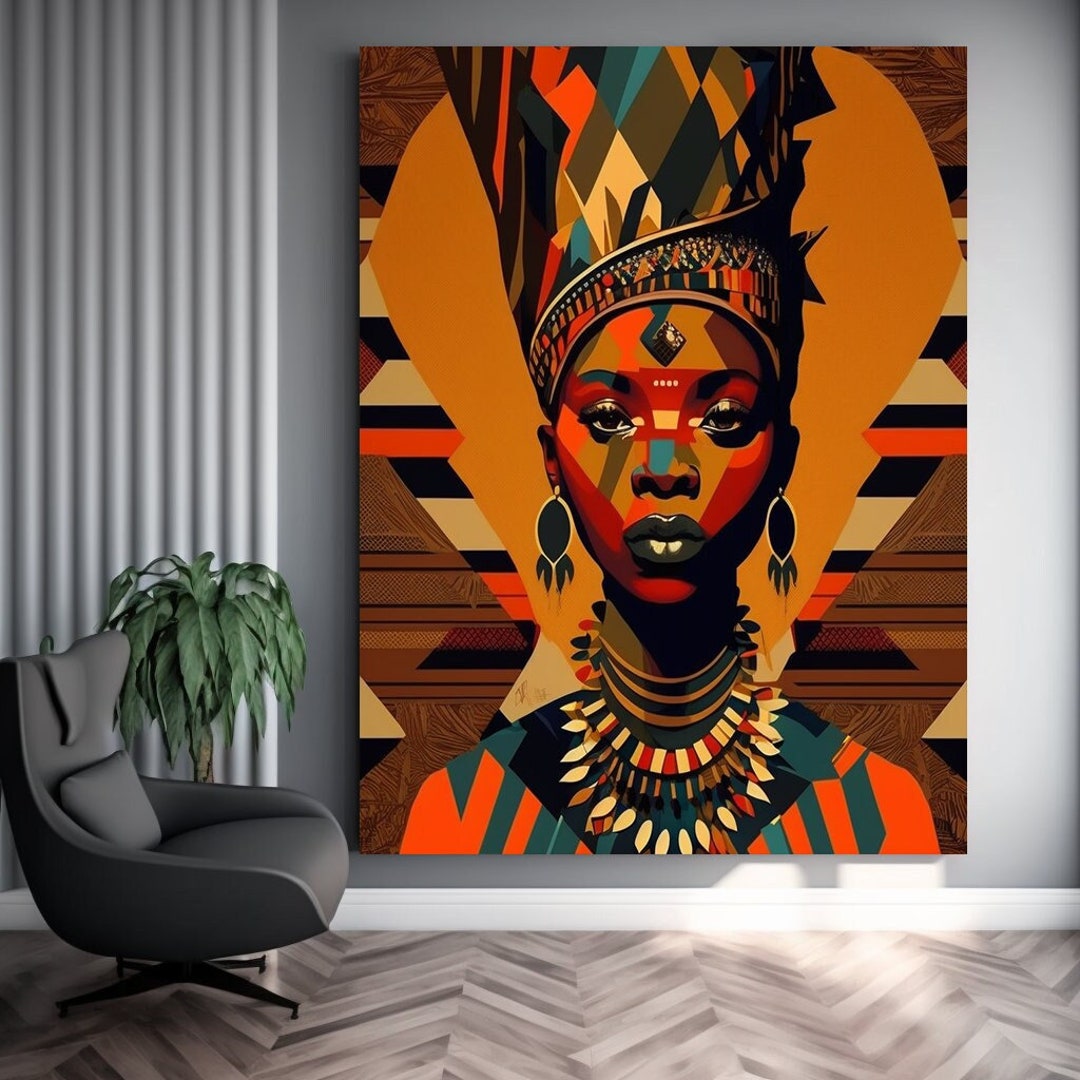 African American Culture Wall Art, African Culture Wall Decor, Wall