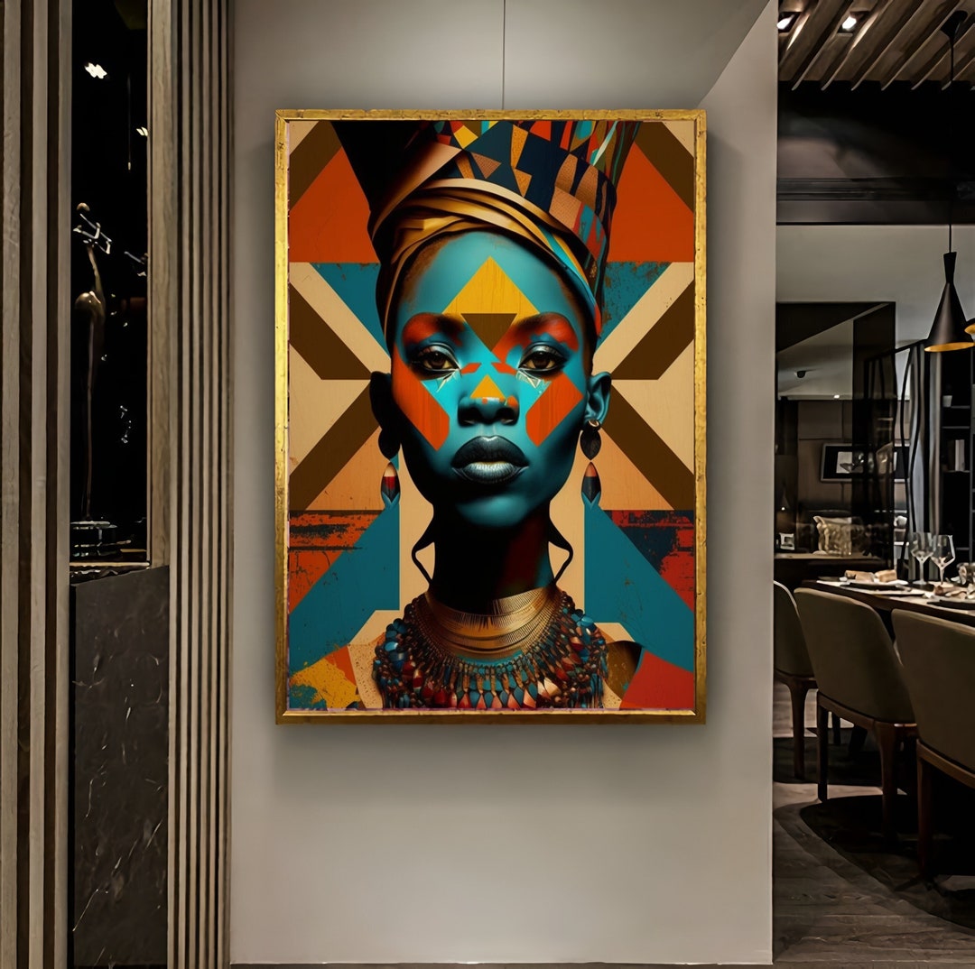 African American Culture Wall Art, African Culture Wall Decor, Wall