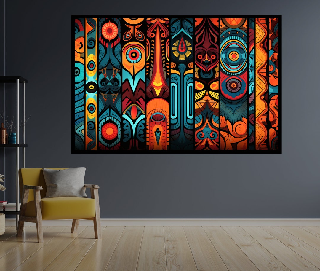 African American Culture Wall Art, African Culture Wall Decor, Wall
