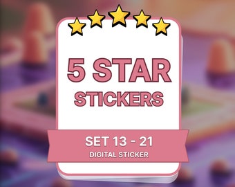 Mnoply!Go 5 Star Sticker Card - Set 13-21