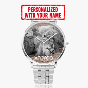 Personalised Watch Watches for Women Whatches for Men Gift for Women Lions