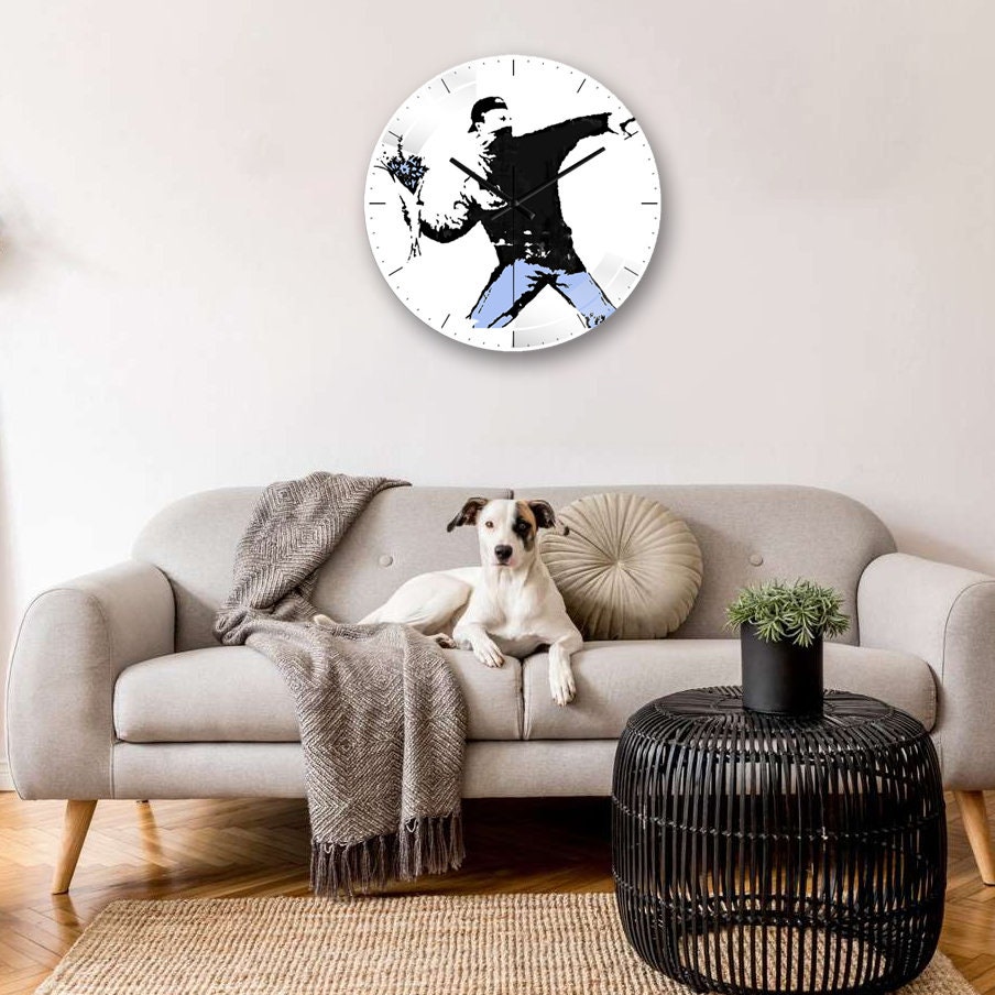 Wall Clock Flying Balloon カリモク BANKSY BANKSY WALL ART Banksy Balloon Banksy Print July 4th Balloon