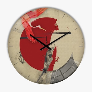 Wall Clock Japanese • Clock Gift • Decorative Wall Clock • Cool Clocks • Japanese Wall Art