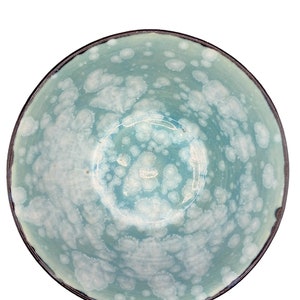 Celadon bloom Handmade Ramen Bowl