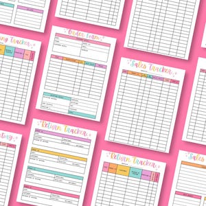 Printable Sales Tracker, Sales Log Editable, Order Tracker Template ...