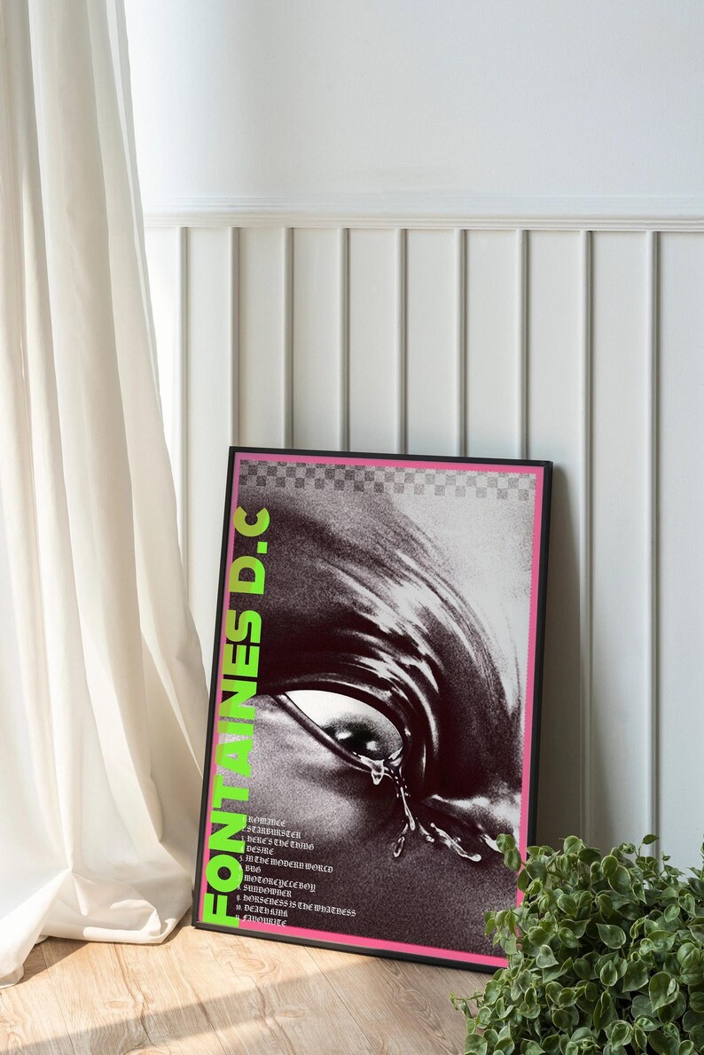 Fontaines D.C Starburster Poster Music Poster Neon Digital Etsy