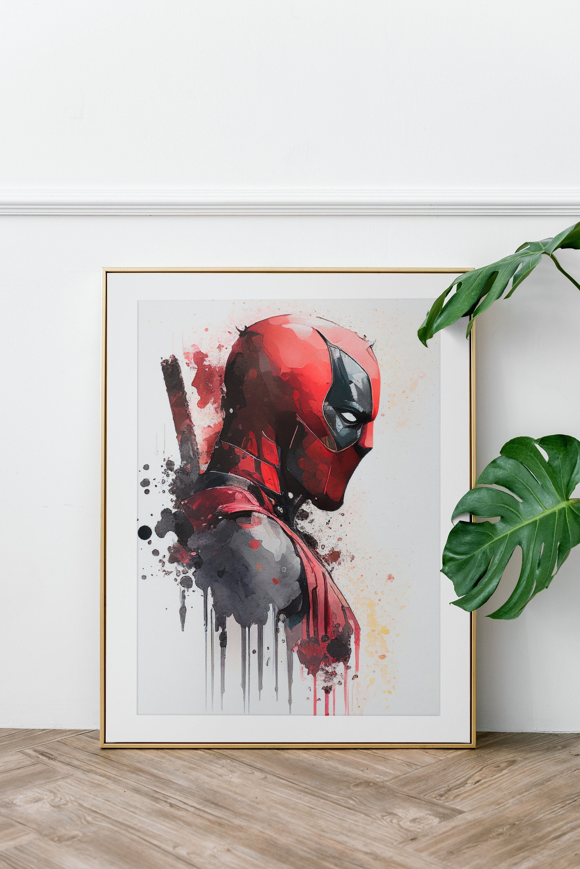 Art Print Promo Poster DEADPOOL 3 Ryan Reynolds MARVEL Film Gift Wall Decor  2024