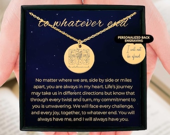 To Whatever End Necklace, Friendship Gift, Best Friend Necklace, Friend Birthday Gifts, Sister Gifts, Book Lover Gifts, SMUT, Bookish Gift