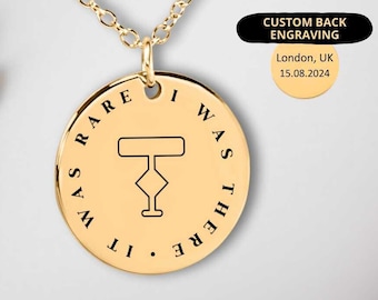 It was Rare, I was There, To My Daughter Necklace, Best Friend Gift, BFF Gift, Unbiological Sister Gift, Christmas Gift, Birthday Gift