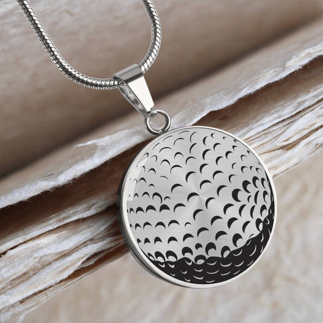 Personalized Golf Ball Necklace, Gift for Golfer, Golf Coach Gift, Golf