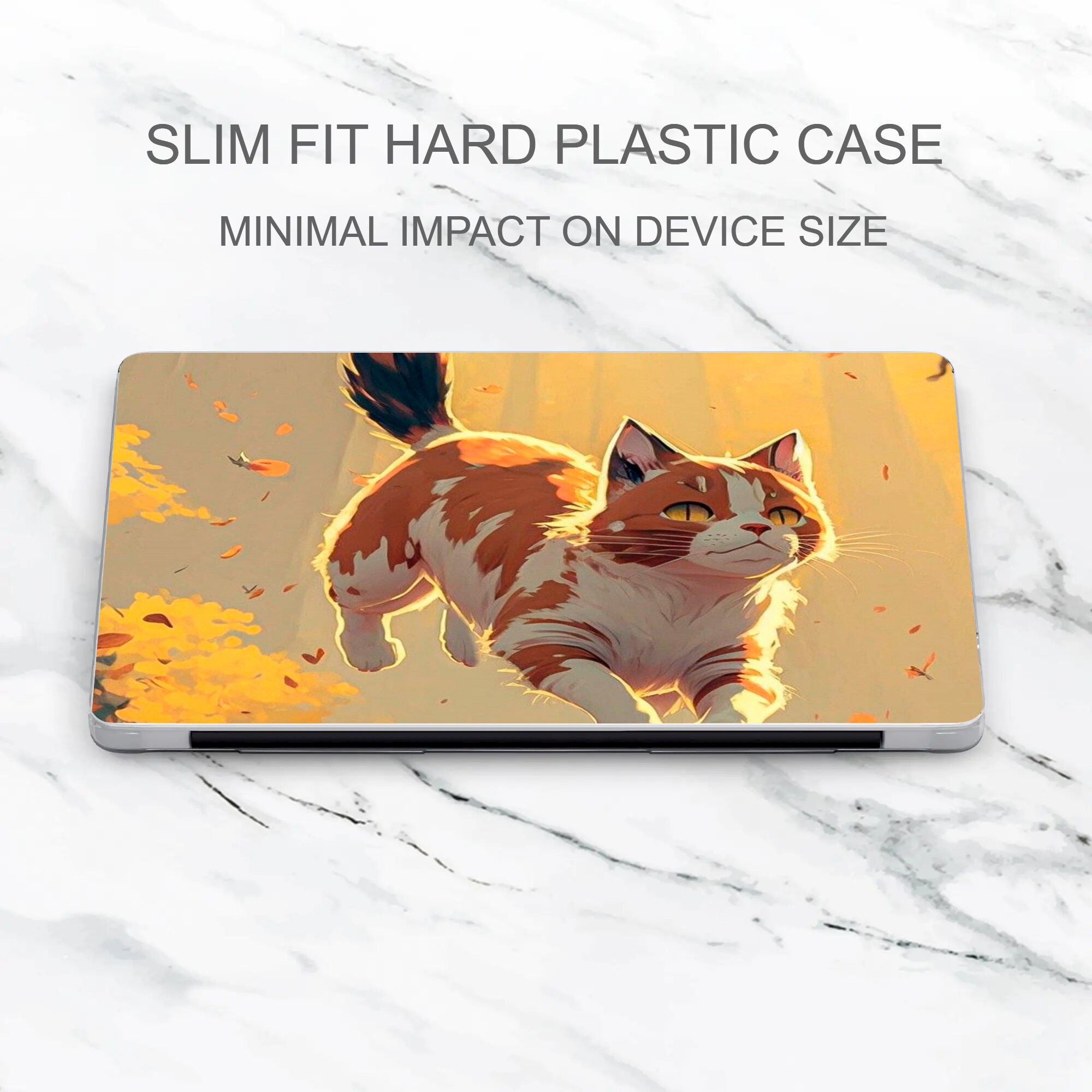 かわいい Mac Book ケース 美的 ラップトップ カバー、猫 ハード