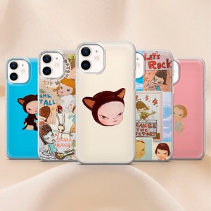 Yoshitomo Nara Phone Case Aesthetic Cover for iPhone 14, 13 12 11 Pro, XR, Samsung A13, S22, S21 FE, A40, A72, A52, Pixel 6a