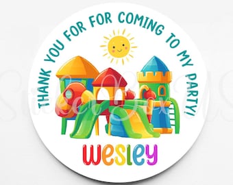 Pegatinas de recuerdo de cumpleaños para patio de recreo / Pegatinas de cumpleaños para niños / Pegatinas para cualquier ocasión / Pegatinas para bolsas de regalos / Pegatinas de recuerdo