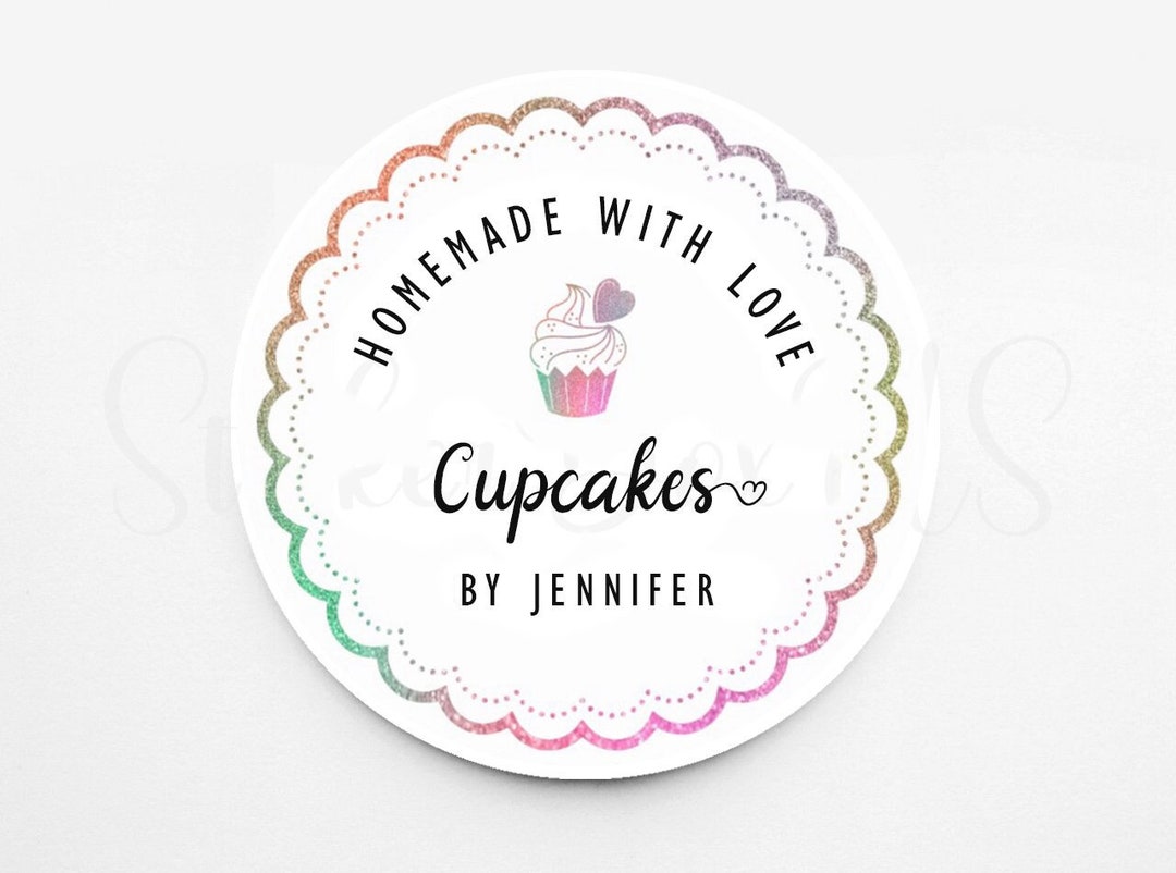 Bakery Stickers Custom Bakery Labels Handmade With Love Labels Small