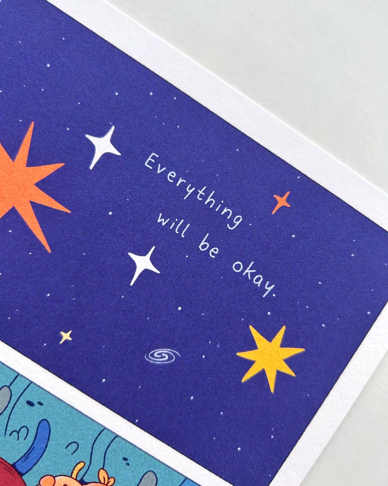 Everything will be okay Art Print Giclée Print, Kunstdruck image 3