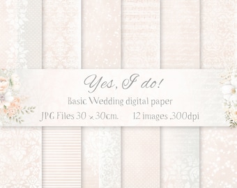 Backgrounds Wedding Digital paper/Color Champagne /Printable Digital stationery/Digital Pastel Scrapbook/