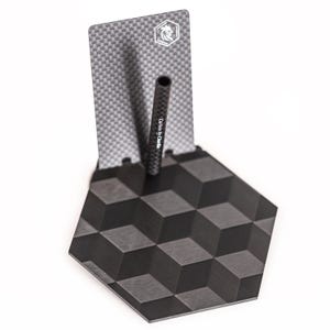 Kit de plaques 3D hexagonales en fibre de carbone en édition limitée - Mini, radiateur, carton et paille | Accessoires à priser haut de gamme