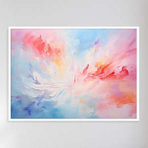 Color Symphony: Contemporary Oil Painting with Impressive Color Blocking - Enjoy this captivating play of colors!