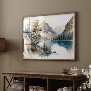 Banff-Nationalpark Kunstdrucke - Majestätische Landschaften für Ihr Zuhause -  Berge, Seen und Wälder - Wohnzimmer Deko, Posterprint