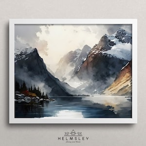 Norway's Fjords: Inspirational art prints that capture the natural beauty and tranquility of this unique natural landscape