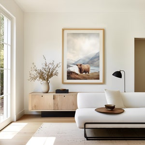 Autumnal Scottish Highlands, timeless elegance: handmade art prints for a stylish home - beautify your walls