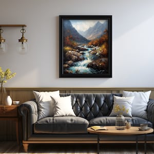 Scottish Nature - High Quality Wall Art - Unique Gift for Home Design, Country House Style Decor, Living Room Decoration
