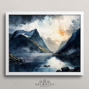 Norway&#39;s Fjords: A Tribute to the Untouched Nature of Scandinavia, Art Print by Norway&#39;s Beauty