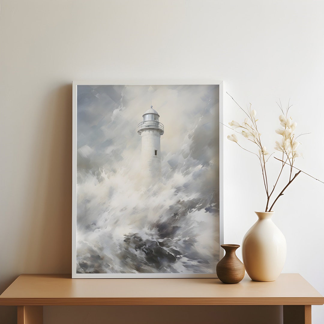 Unique Energy: Lighthouse Art Print for Inspiring Spaces - Perfect as a ...