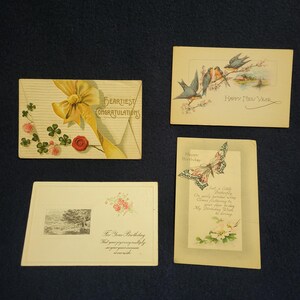 Postales vintage de cumpleaños y fiestas