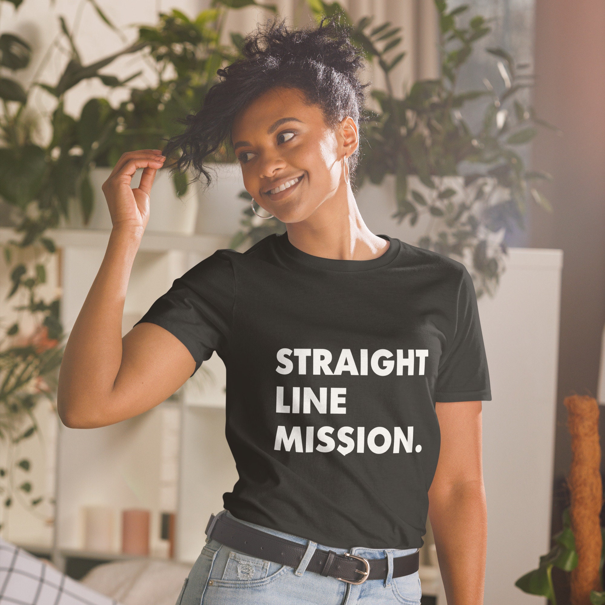 Straight Line Mission Short-sleeve Unisex T-shirt - Etsy