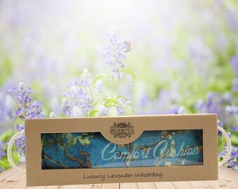 Luxus Lavendel Weizen Tasche in Geschenkbox - Blüte - Entspannung in einer Geschenkbox